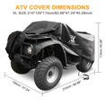 thumbnail image 2 of Quad ATV Cover Weatherproof for Polaris Honda Yamaha Can-Am Suzuki, 2 of 7