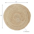 thumbnail image 2 of Plain Round Rope Jute Braided Placemat 14 X 14 - Set of 12, 2 of 3