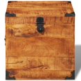 thumbnail image 5 of vidaXL Coffre de Rangement en Bois de Manguier Brut Cubique, 5 of 5