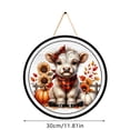 thumbnail image 3 of Round Wooden Door Pendant, 3 of 7
