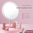 thumbnail image 2 of Ceinture Pliée de Miroir de Maquillage de Bureau pour Cheveux à Trois Couleurs de Lumière DEL Variables avec Chargement USB, Lampe de Table, Utilisation Grand, 2 of 4