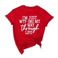 thumbnail image 4 of Birdeem Femmes Filles Grande Taille T-Shirts Imprimés Manches Courtes Col Rond T-Shirt Blouse Hauts, 4 of 7