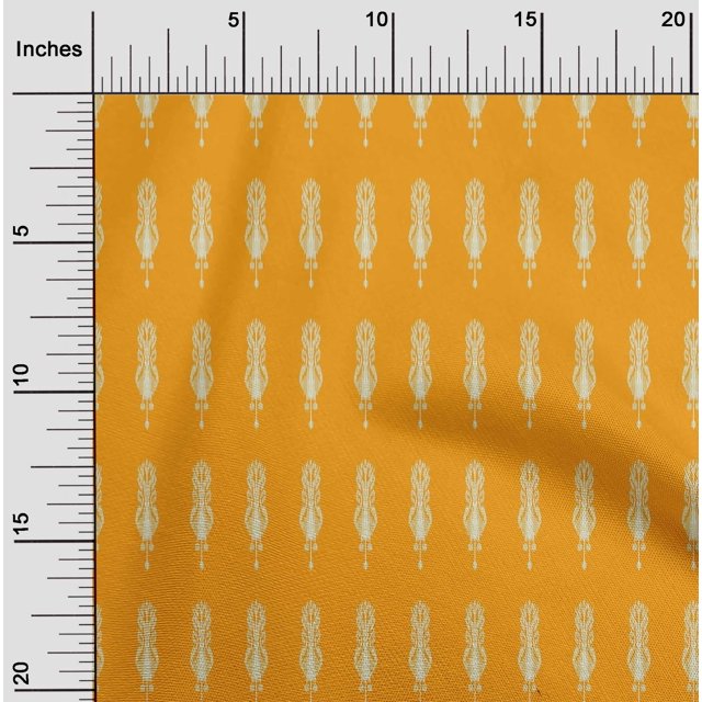 oneOone Cotton Poplin Fabric Ethnic Ikat Print Fabric BTY 56 Inch Wide