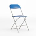 thumbnail image 1 of Flash Furniture Hercules Series Premium Blue Plastic Folding Chair, 1 of 9