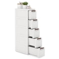thumbnail image 1 of Gymax 5-Drawer Narrow Rolling Storage Cabinet w/ Pull Handles Built-in Wheels, 1 of 9