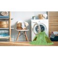 thumbnail image 2 of Ahgly Company Tapis Rond Lavable en Machine Intérieur Transitionnel Vert, 8 Pieds Rond, 2 of 7
