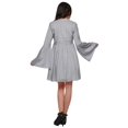 thumbnail image 4 of Moomaya Robe Courte Imprimée pour Femmes Tenue Décontractée Manches Évasées Vêtements d'Été, 4 of 6