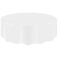 thumbnail image 2 of Renjiang Nappe Ronde de 2,13 m Lavable en Polyester, Nappe Décorative pour Mariage, Fête, Salle à Manger, Banquet, Convient à la Plupart des tables Rondes, 2 of 2