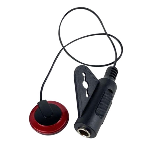 Durable Piezo Contact Pickup Guitar Pickup Instrument Pickups for Banjo Ukulele Red
