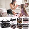 thumbnail image 2 of Travel Makeup Bag Makeup Storage Organizer Nail Case Jewelry Box Toilet Styling, 2 of 3