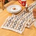 thumbnail image 5 of Christmas Boho Macrame Table Runner, Linen Woven Christmas Decorations Table Runners 72 Inches Long, Xmas Decor Indoor Outdoor Farmhouse Home Kitchen Dining Party Decor Christmas Runner, 5 of 5