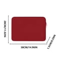 thumbnail image 2 of Housse de Protection pour Ordinateur Portable 14 Pouces, Doublure Douce, Housse Rembourrée à Fermeture Éclair, Sac de Transport Compatible, 2 of 2