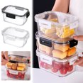 thumbnail image 1 of Iumwxz Lunch Box Lunch Bag Airtight Refrigerator Rectangular Kitchen Thickening Box Storage Box Bento Box Black Plastic Up to 65% Off, 1 of 3