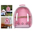 thumbnail image 1 of tredstone Bird Carrier Cage Shoulder Bag Pet Parrot Travel Clear Backpack Pink, 1 of 7