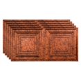 thumbnail image 1 of Fasade 2ft x 4ft Decorative Vinyl Ceiling Panel 5 Pack- Moonstone Copper, 1 of 5