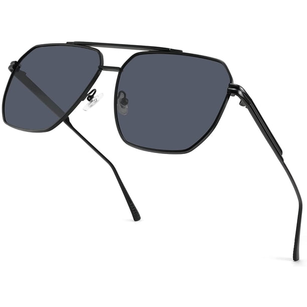 FEISEDY Retro Oversized Aviator Sunglasses for Women Men  display picture 3