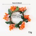thumbnail image 3 of Fall Napkin Rings Berry Holder Table Wedding Banquet Holiday Dinner Party Elegant Wreath, 3 of 7