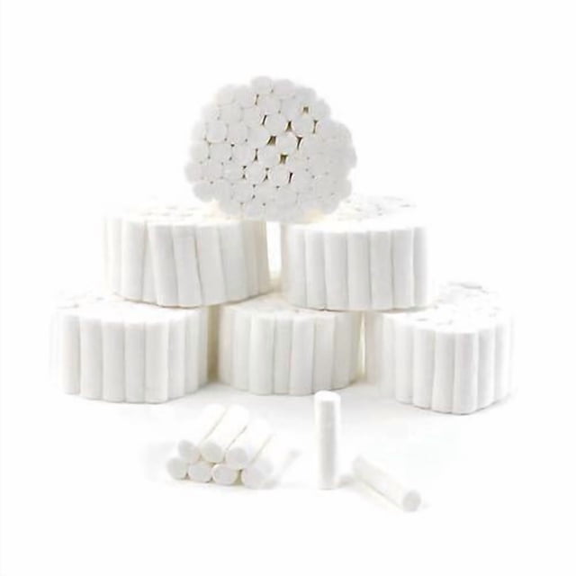 Rouleaux de Coton pour Soins Dentaires, Coton Hautement Absorbant, Rouleaux de Coton Absorbants, Rouleaux de Coton Anti-Humidité, 250 Pcs