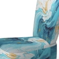 thumbnail image 4 of Designart "Azure Euphony I" Teal Azure Upholstered Accent Chair - Modern Arm Chair For Bedroom, 4 of 7