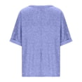 thumbnail image 4 of Plebaso T-Shirts Surdimensionnés pour Femmes Manches Courtes Col Rond T-Shirts d'Été Décontractés Amples Blouses 2025, 4 of 7