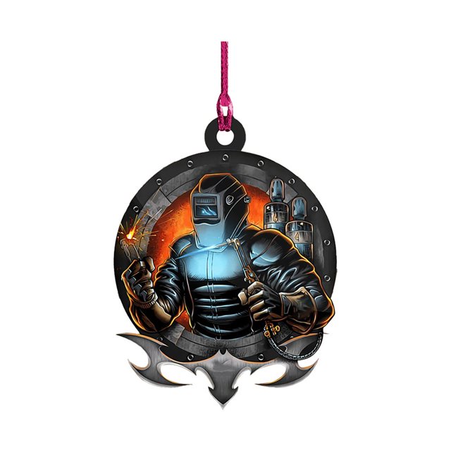 Welder Pendant Ornament Holiday Window For Home Party Decoration 3Pcs Acrylic Window Creative Welder Hanging Decoration