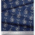 thumbnail image 3 of Soimoi Polyester Crepe Fabric Leaves Block Fabric Prints by Yard 52 Inch Wide, 3 of 5