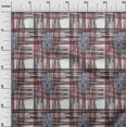 thumbnail image 2 of oneOone Silk Tabby Fabric Swirl & Check Ikat Print Fabric By Yard 42 Inch Wide, 2 of 4