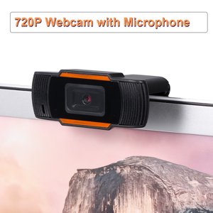 720P Webcam avec Microphone HD Webcam pour Ordinateur portable de bureau Caméra de diffusion en direct