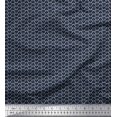 thumbnail image 1 of Soimoi Satin Silk Fabric Dot & Geometric Small Print Sewing Fabric Yard 42 Inch Wide, 1 of 3