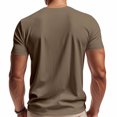 thumbnail image 3 of Styesk T-Shirts pour Homme Couleur Unie Mode Décontractée Exercice Col en V Ample Manches Courtes, 3 of 8