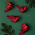 thumbnail image 2 of Northlight Cardinal Ornements d'Oiseaux de Noël en Sisal à Clipser - 3.5 Pouces - Rouge - Ensemble de 4, 2 of 6