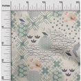 thumbnail image 2 of oneOone Rayon Dusty Teal Green Fabric Asian Japanese Pattern Sewing Craft Projects Fabric Prints By Yard 56 Inch Wide, 2 of 4