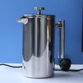 thumbnail image 4 of veasfak Cafetière Cafetière en Acier Inoxydable à Pression Française Résistante à la Chaleur 1000 ml, 4 of 9