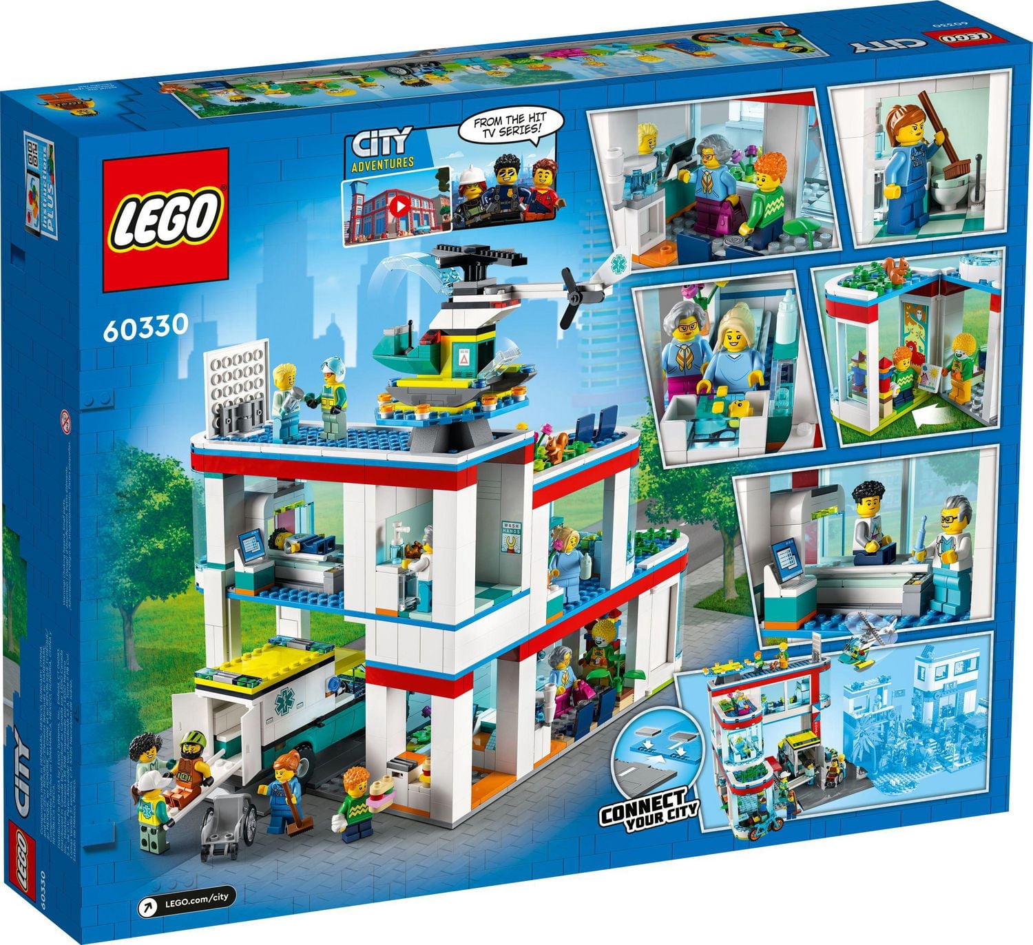LEGO City L’hôpital 60330 Ensemble de construction (816 pièces)