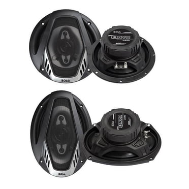 Boss NX654 6.5" 400W & NX694 6x9" 800W 4-Way Car Audio Coaxial Speakers (2 pack)