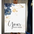 thumbnail image 2 of Darling Souvenir MADE WITH LOVE PersonalizedWelcomeBannerBlue Flowers,Custom Text Poster Party CollectionWelcomeSignGreat For Wedding, Birthday, Engagement Party- 18x12, 2 of 5