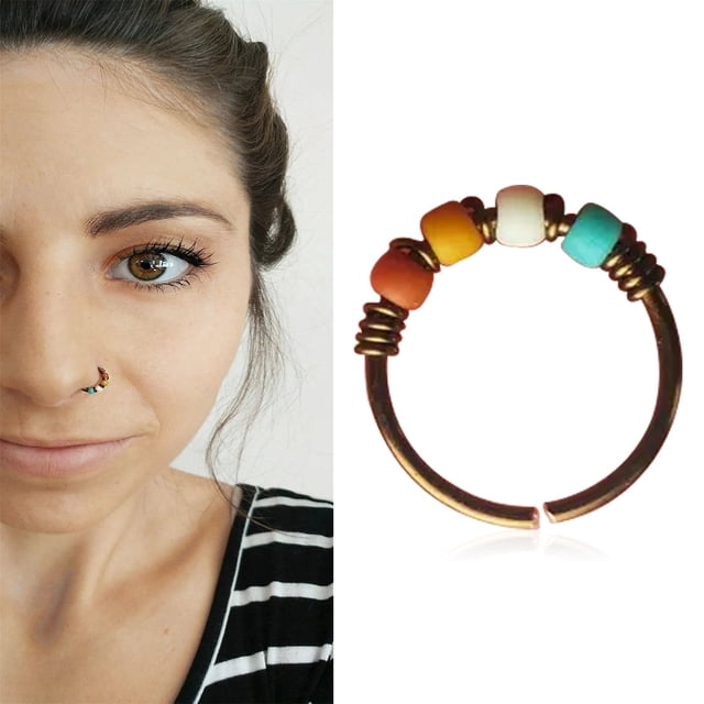 Bijoux de Nez pour Femmes Anneau de Nez Rétro Moderne pour Fille Anniversaire Saint-Valentin Anniversaire Bijoux Accessoire de Mode Catégorie de Produit Bijoux de Nez Titre de Produit Anneau de Nez Rétro Mode 1 Pce Bijoux pour