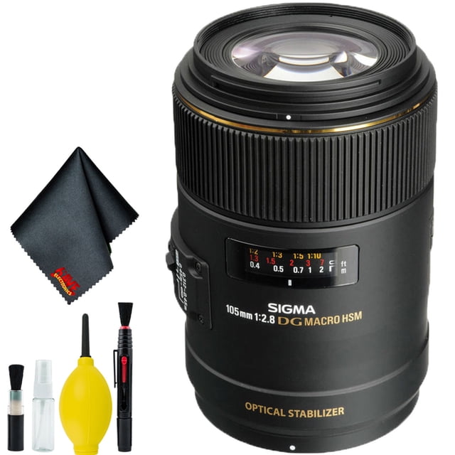 Sigma Objectif 105mm f/2.8 EX DG pour Appareils Photo Nikon AF Kit Standard
