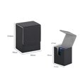 thumbnail image 4 of HILABEE Card Deck Box Game Card Storage PU Leather Lightweight Premium Holds 100 Black Gray, 4 of 9