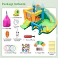 thumbnail image 4 of Costway Inflatable Water Slide Kids Blow up Pool Park Climbing Wall with 735W Blower, 4 of 7
