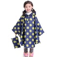 thumbnail image 1 of MIASHUI Poncho de Pluie pour Enfants Réutilisable Imperméable pour Tout-Petits, Jaune, 6-8 Ans, 1 of 7
