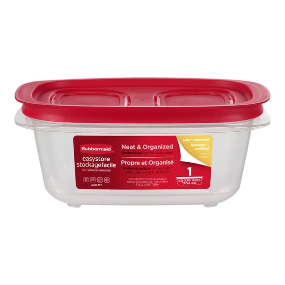 Rubbermaid 5.26-Cup EasyStore Rectangle Food Container with Lid
