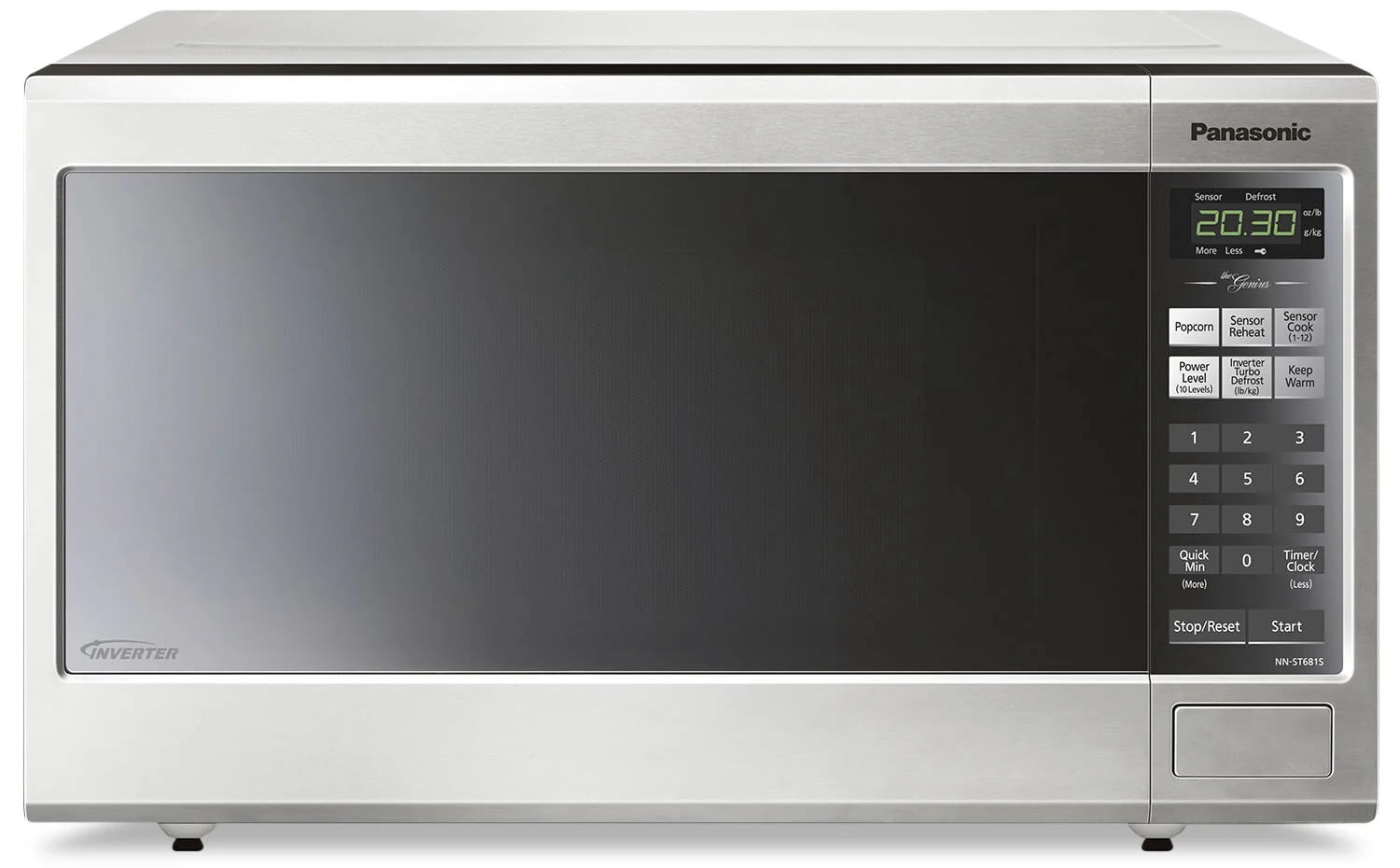Open Box – Panasonic NN-ST681S Genius 1.2 Cu. Ft. Countertop Stainless Steel Microwave, **** FREE SHIPPING GTA****