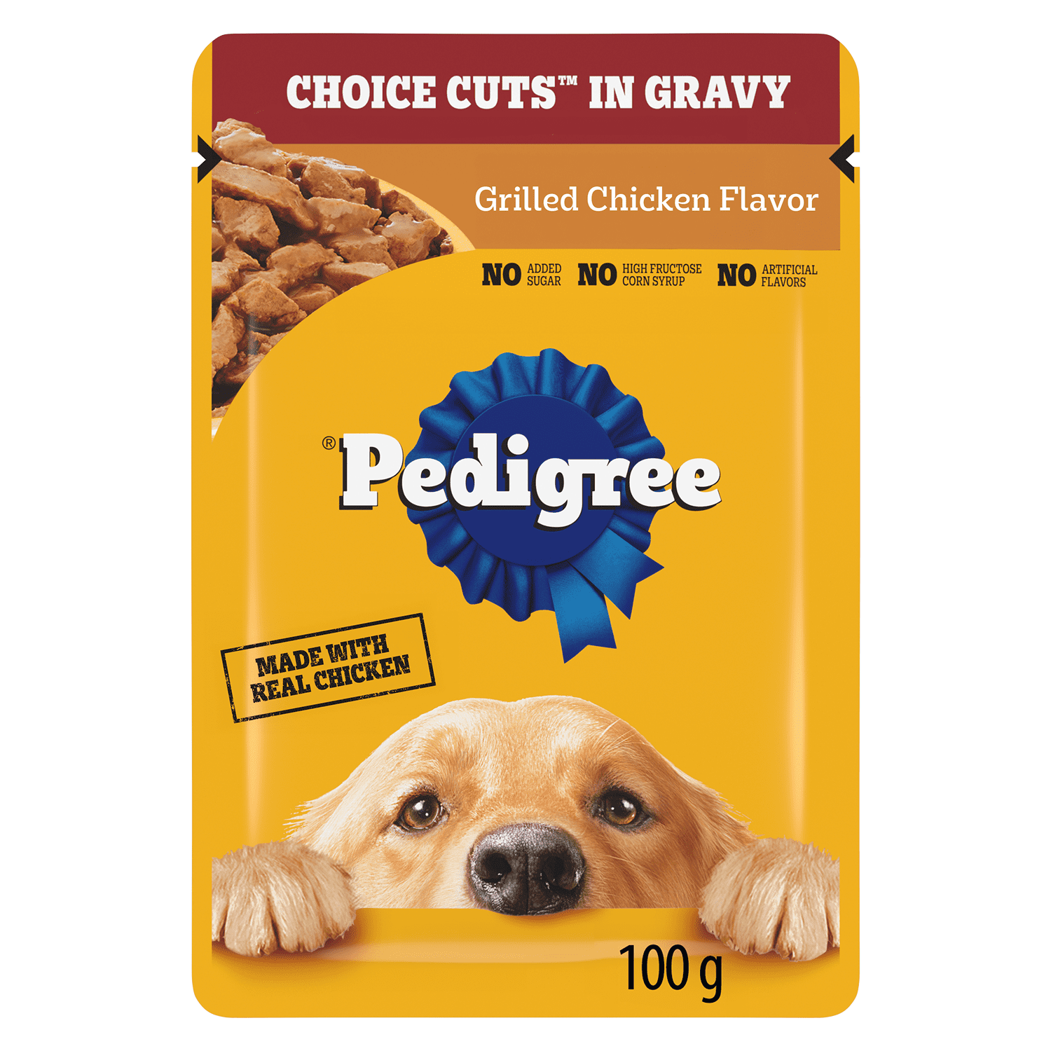Pedigree Choice Cuts in Gravy Grilled Chicken Flavour Pouch Adult Wet Dog Food