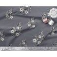thumbnail image 2 of Soimoi Polyester Crepe Fabric Leaves & Floral Block Print Fabric by The Yard 42 Inch Wide, 2 of 3