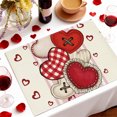 thumbnail image 1 of Wooowa Valentine's Day Printed Placemat 11.8x17.7 Inches - Heat-Resistant Table Decor for Kitchen, Home & Holiday Parties, 1 of 6