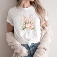 thumbnail image 1 of Weiqiqre Plus Size Tops for Women Happy Easter T Shirt Easter Bunny Shirt Cute Rabbit Graphic Tee Gift Spring Tees Tops, 1 of 4