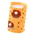 thumbnail image 2 of koolsoo Felt Cat Climbing House Stable Tunnel Activity Kitten Bed for All Sized Cats 2 Layer Yellow, 2 of 9