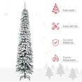 thumbnail image 4 of HOMCOM 7' Artificial Christmas Tree with Realistic Branches Green, 4 of 9