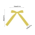 thumbnail image 1 of Meitianfacai 12pc Velvet Christmas Tree Bow Decoration Wreath Bow Decoration, Yellow, 1 of 5